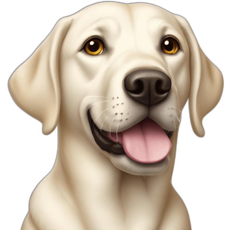 Labrador blanc  emoji