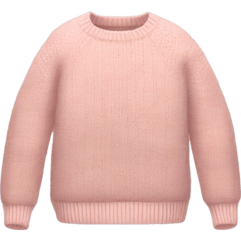 Light pink patchwork sweater emoji