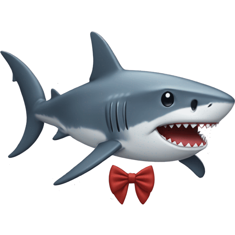 Shark with a bow tie  emoji