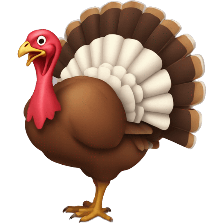 Turkey saying gobble gobble emoji