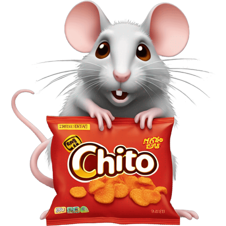 rat eating hot cheetos emoji