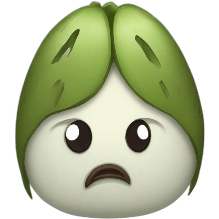 kiwi face sad emoji