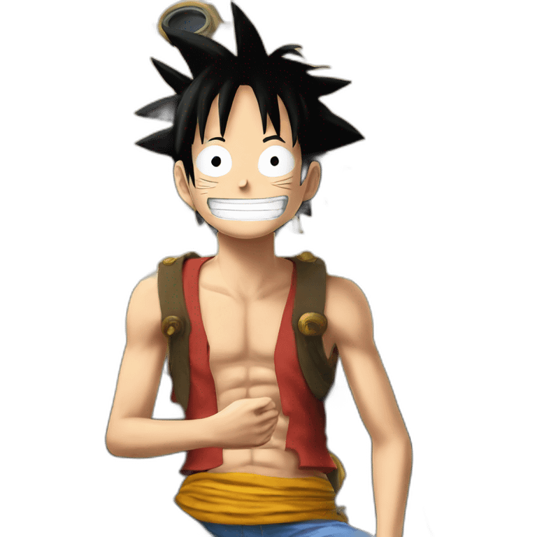 Luffy situ a tank emoji