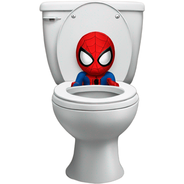 Spider - man in a toilet emoji