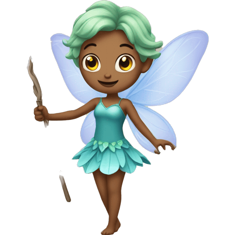 a fairy with her wand emoji