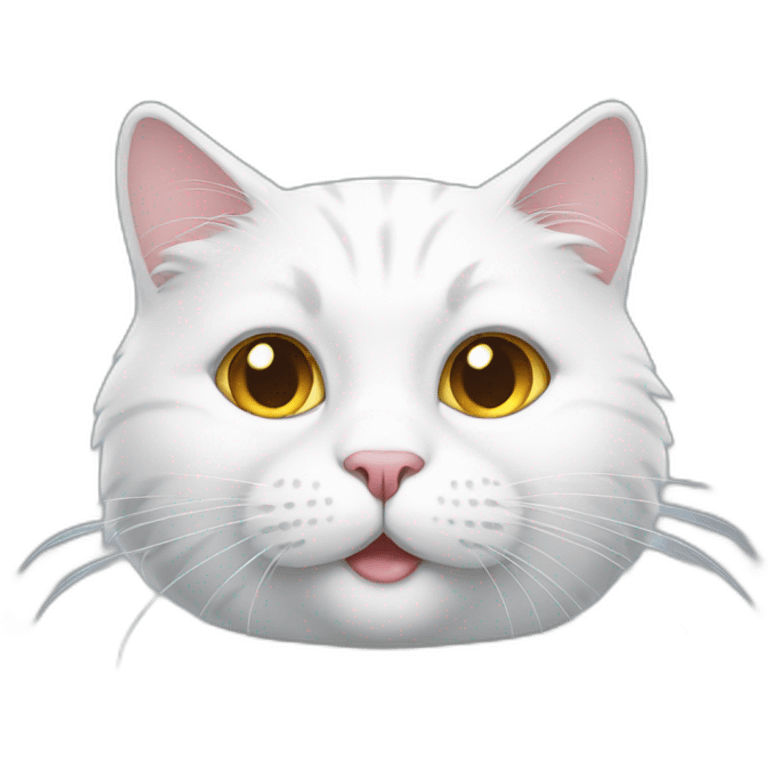 White puffy cat emoji