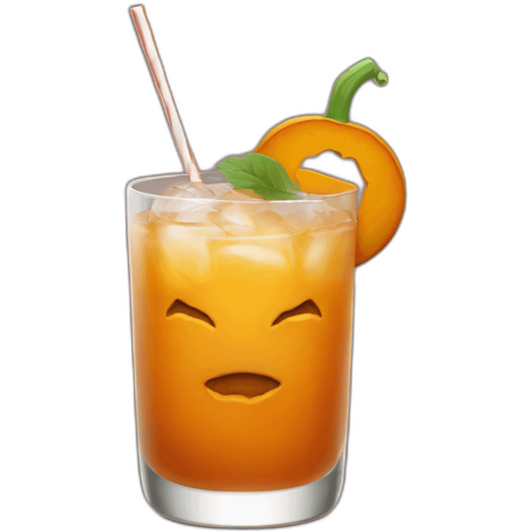 pumpkin cocktail emoji