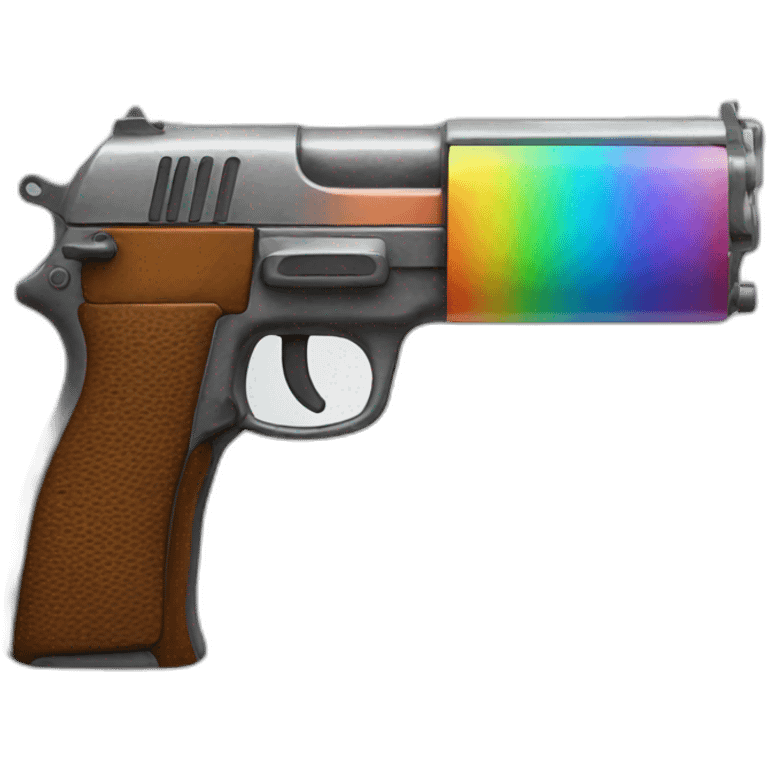 Rainbow gun emoji