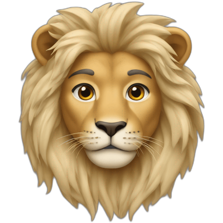 Kylie Jenner wearing a lion head emoji