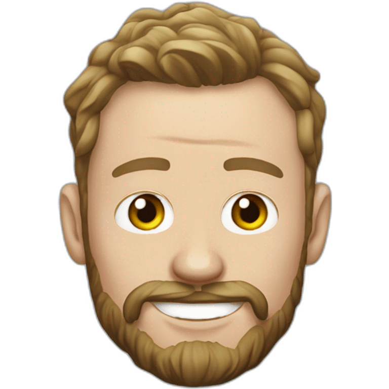 Jonathan Toews as beach bum with beard emoji