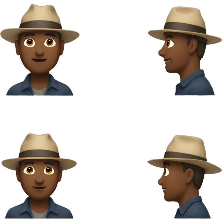 man wearing a hat  emoji