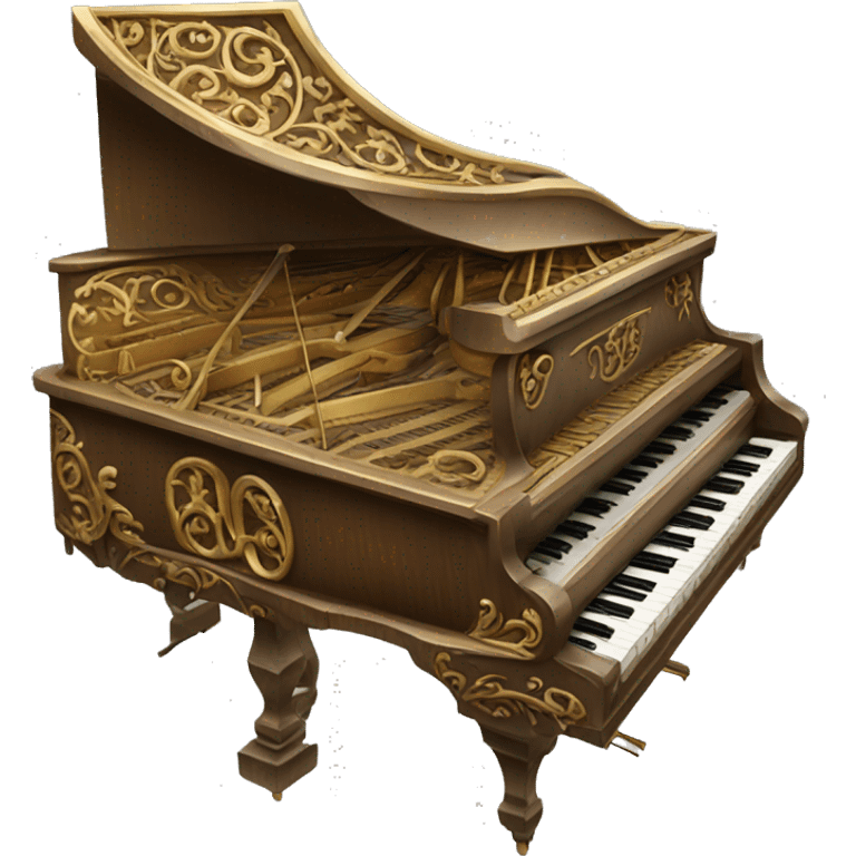 ornate upright piano emoji