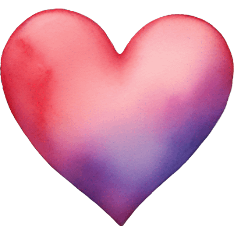 watercolor heart  emoji