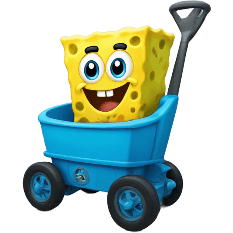 SpongeBob animal cart that you can ride emoji