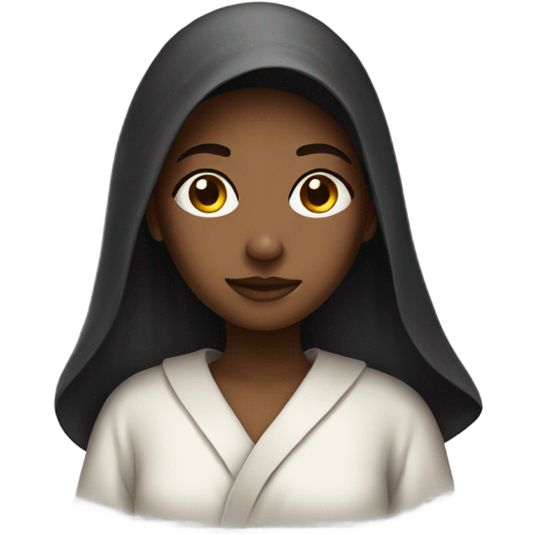 girl in robe emoji