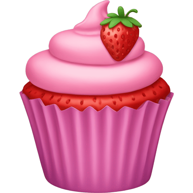 strawberry cupcakes emoji