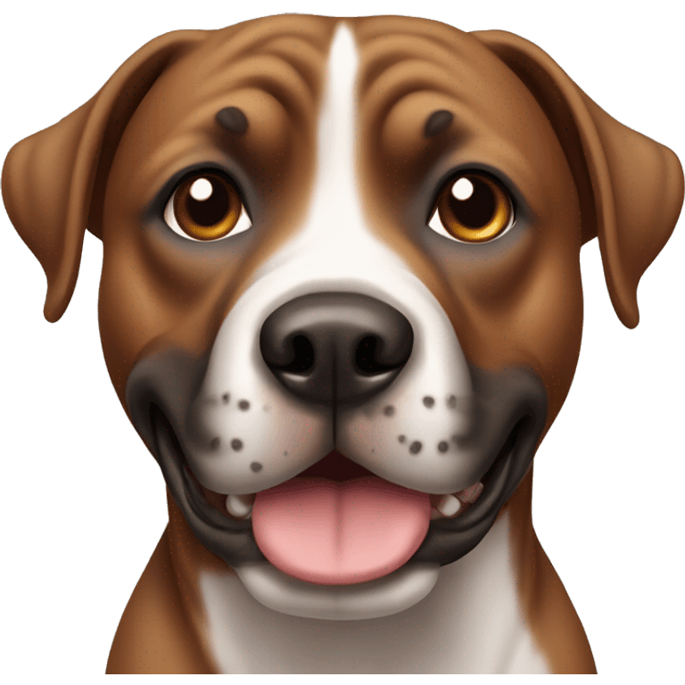 Brown dog of the Staffordshire Terrier breed emoji