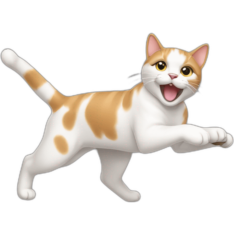 Lunging cat emoji