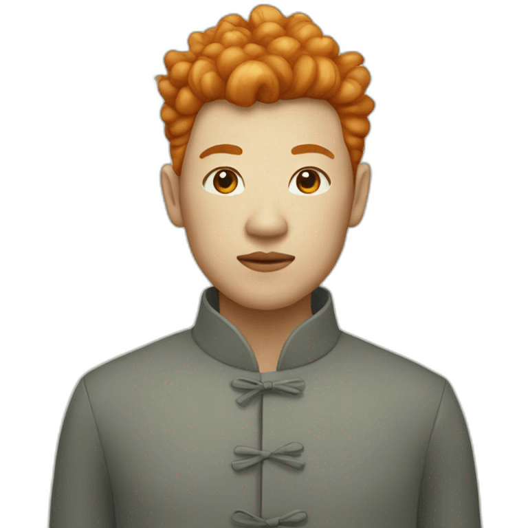 Colored chines ginger emoji