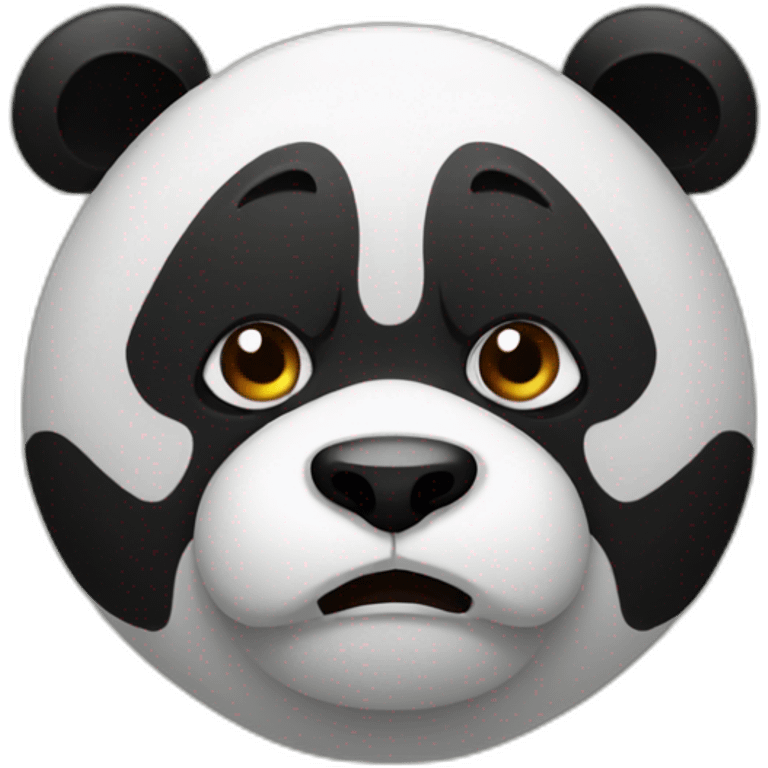 Irritated panda emoji