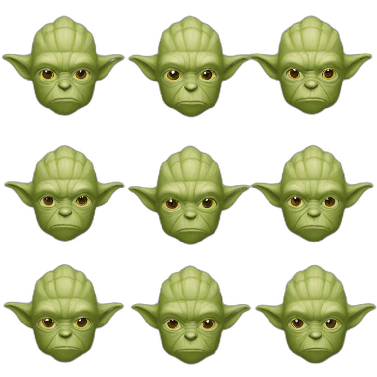 Yoda peaux rouges emoji