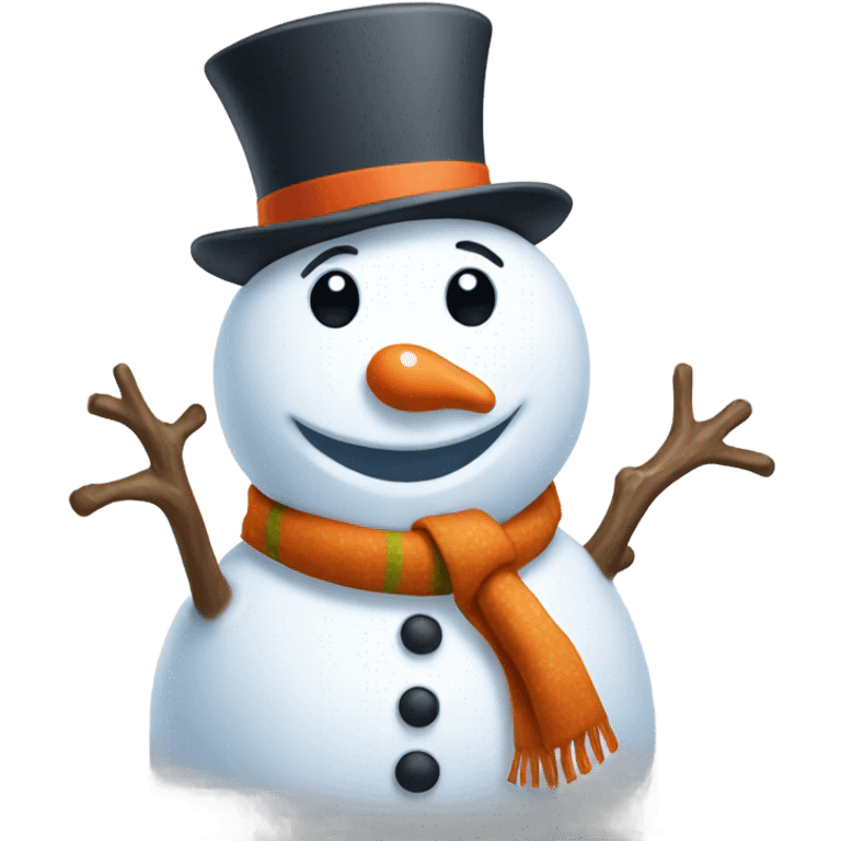 Snowman joy emoji