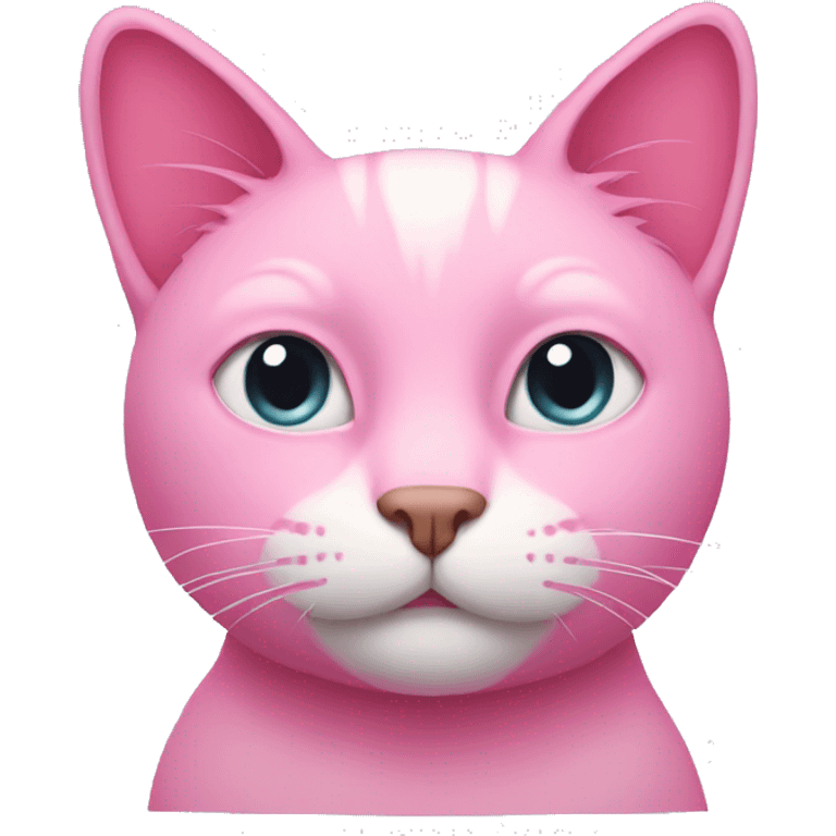 Pink cat emoji