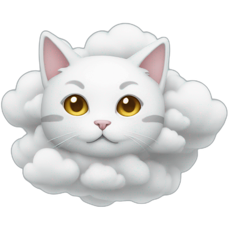 Cloud cat emoji