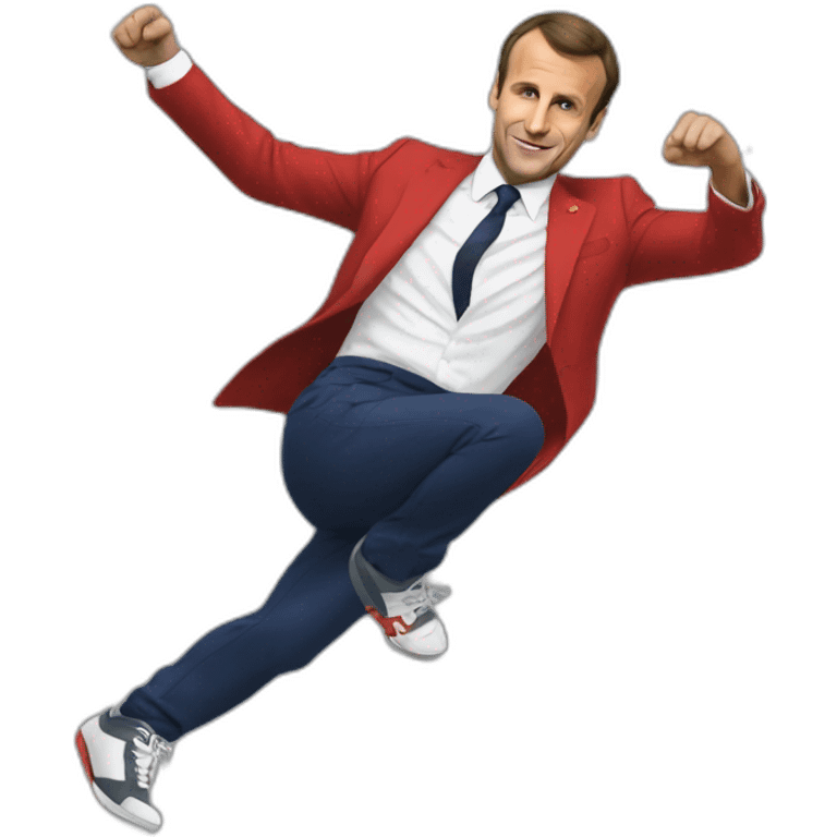 Emanuel macron breakdance emoji