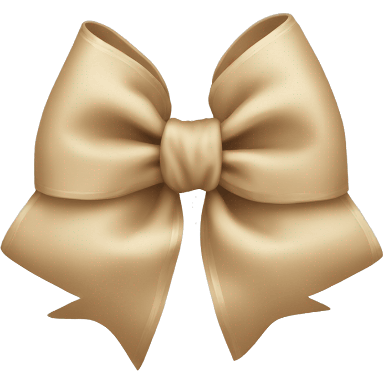 beige bow  emoji