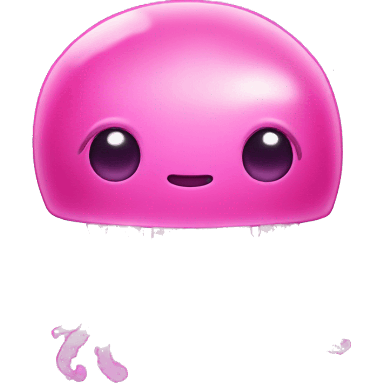 Pink jellyfish emoji