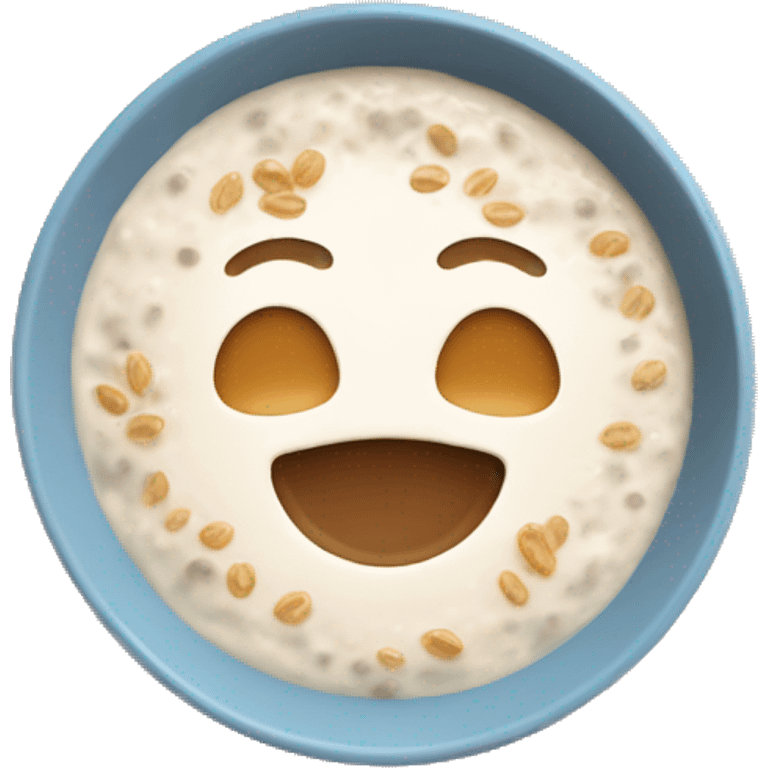 porridge with oat milk emoji