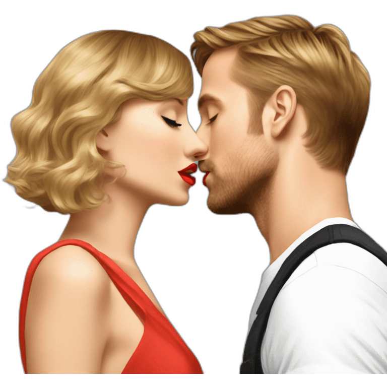 Ryan gosling kissing taylor swift emoji