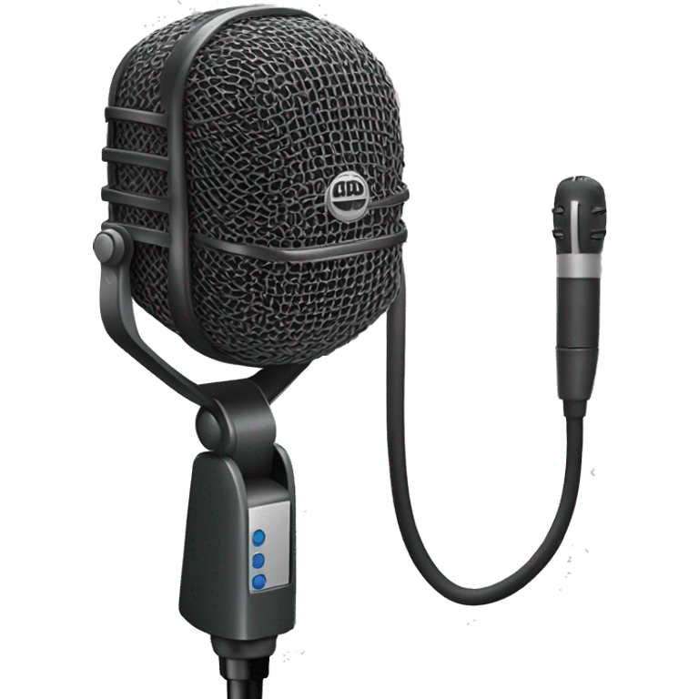 Neumann U87 Microphone hanging emoji