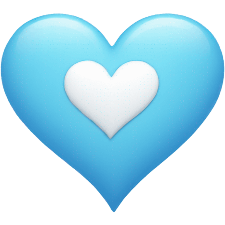 Sky blue heart emoji