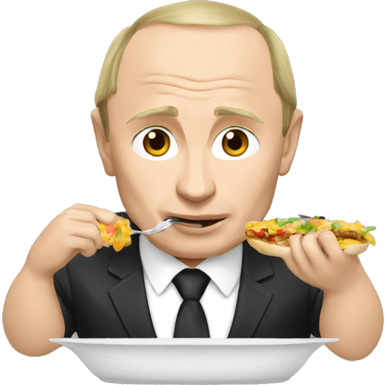 vladimir putin eating lunch emoji