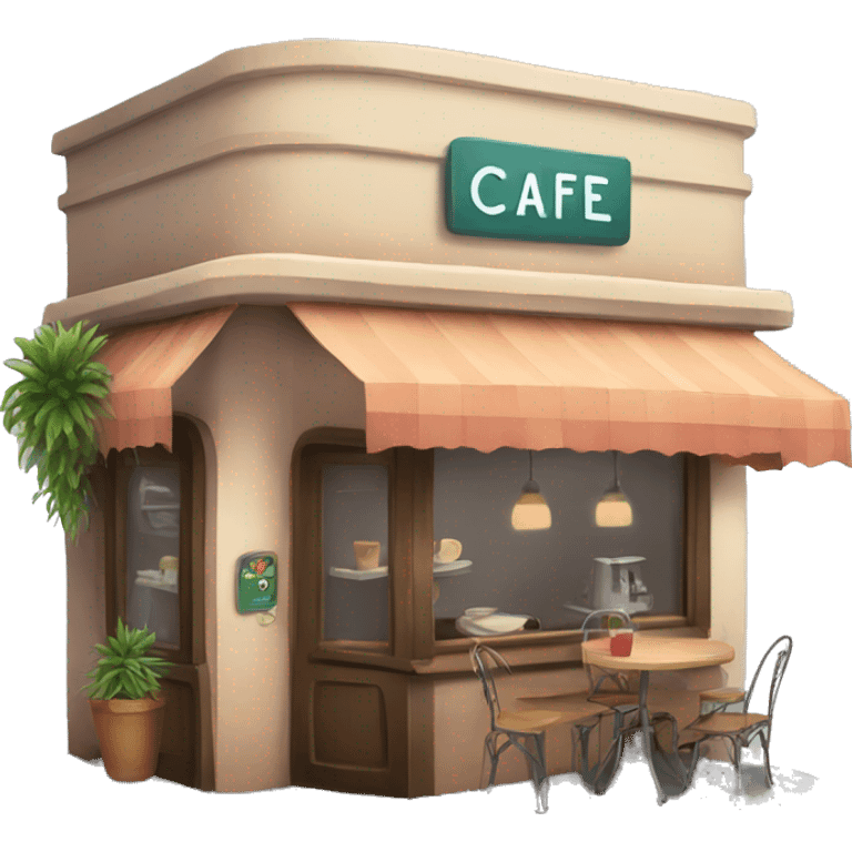 Cafe Corner with Cyber Wanderlust emoji