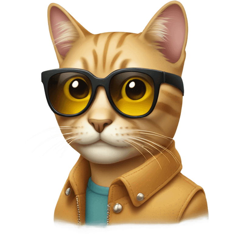 Cat with sunglasses emoji