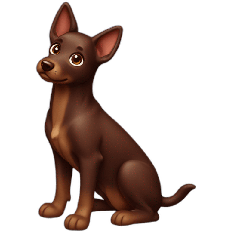 kelpie dog chocolate emoji