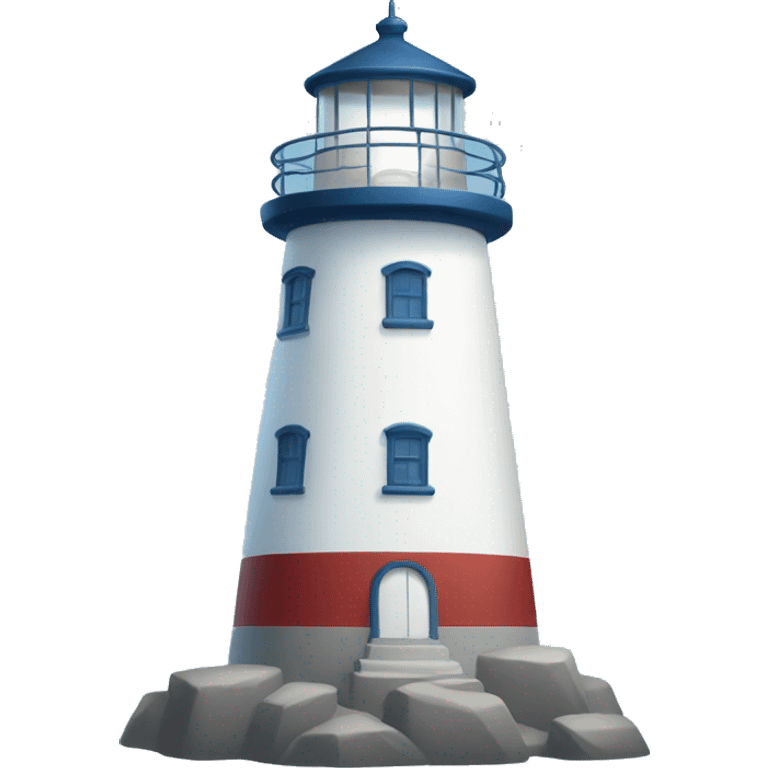 Lighthouse blue emoji