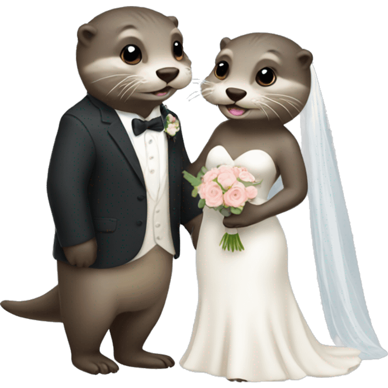 otters getting married emoji