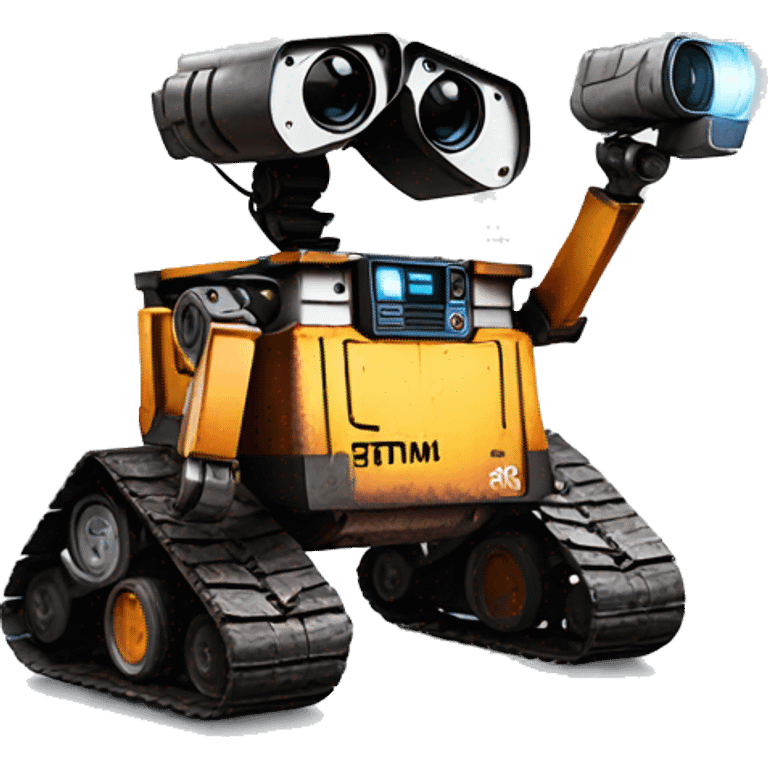 wall-e taking picture emoji