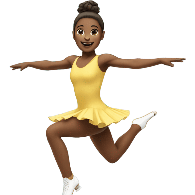 figure skater rotating in a jump emoji