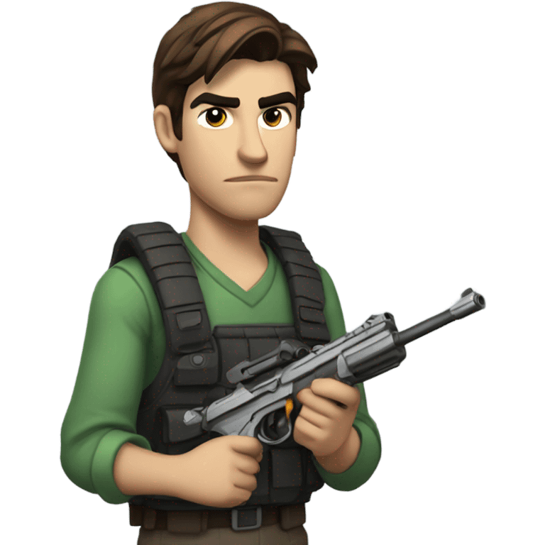 Matpat with a gun emoji