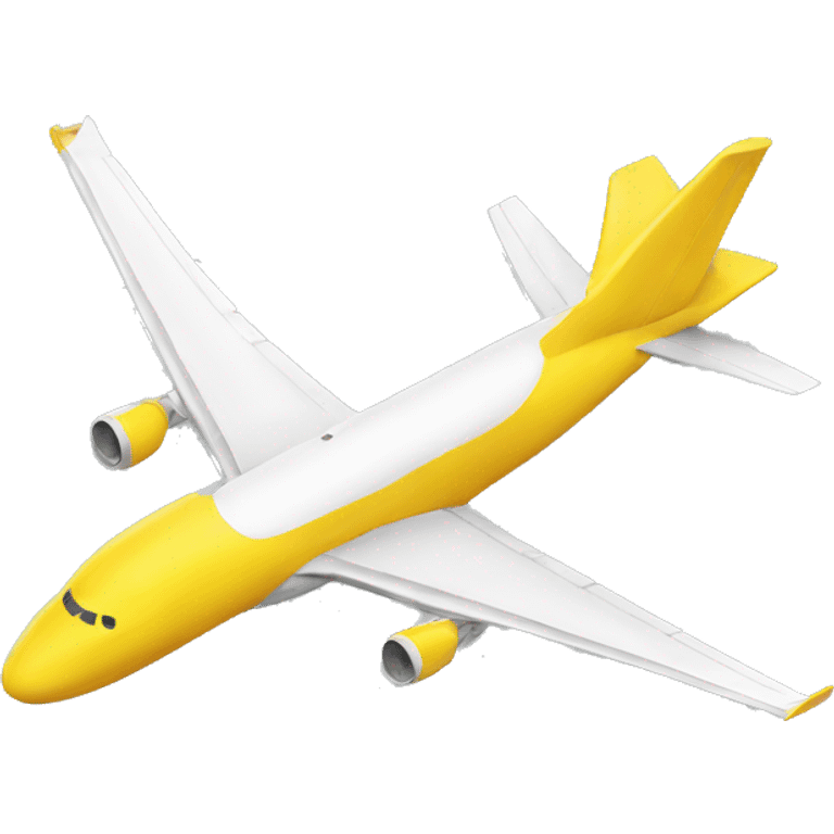 Real airplane yellow emoji