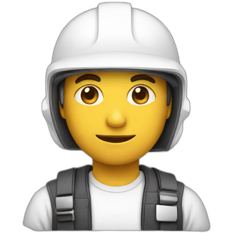 programmer with white helmet emoji