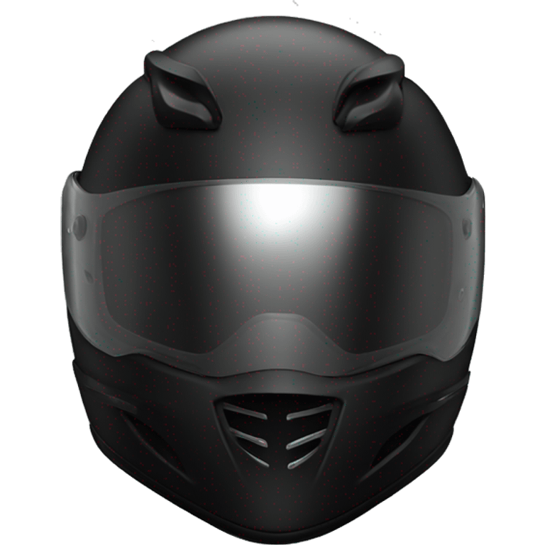 Black Motorcycle helmet profile gp  emoji