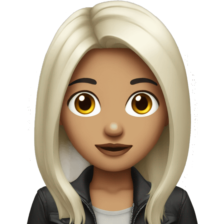 girl with black hair portrait emoji