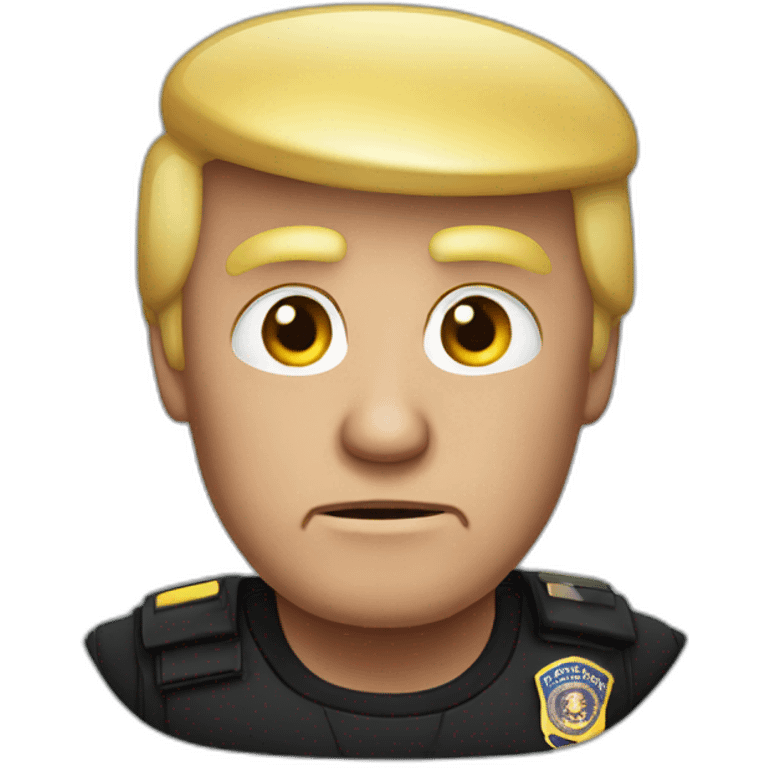 donald-trump-arrested emoji