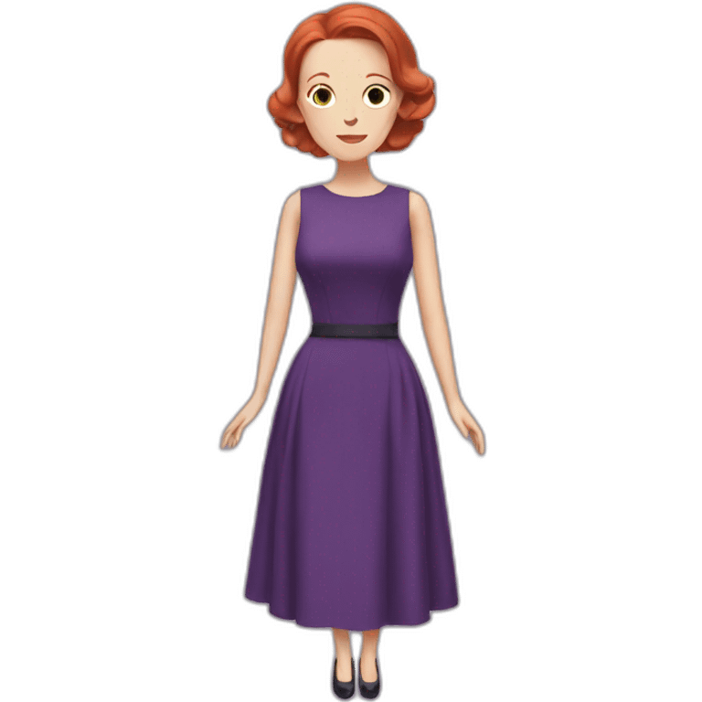 Audrey fleurot purple dress emoji